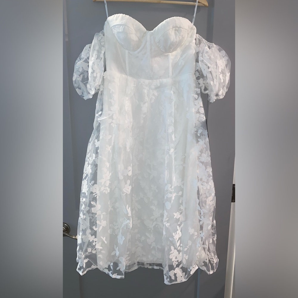 Lulus White Midi Dress *NWT*